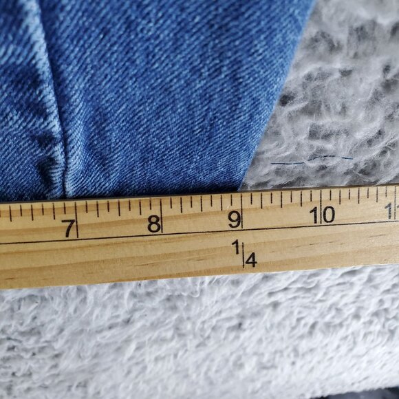 Levis Jeans Mens Size 40x30 Blue 505 Original Fit Straight Leg Denim - Picture 8 of 12